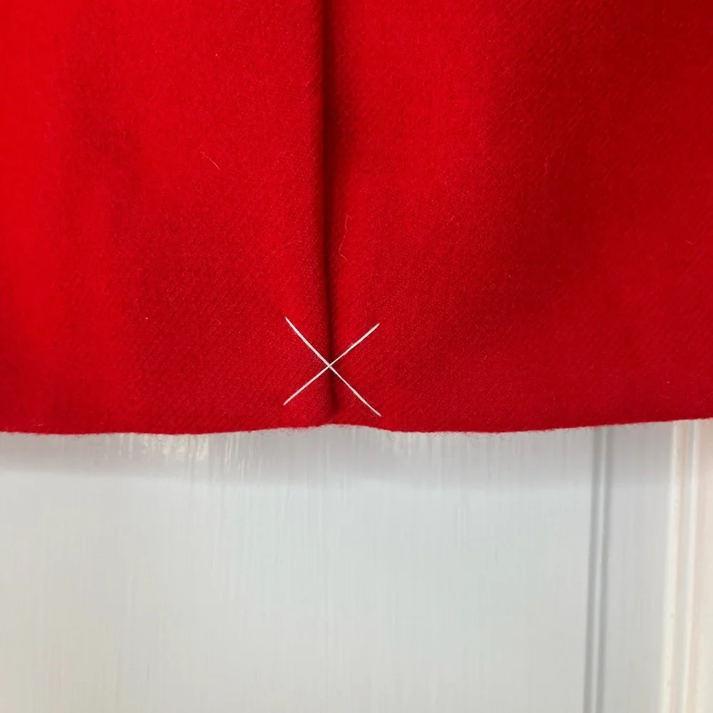 J Crew 100% Wool Chic Red Pencil Skirt for Women Business Casual - Picture 5 of 9